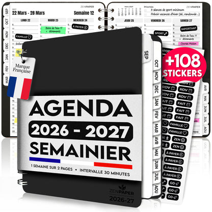Agenda 2026-2027 Semainier A5
